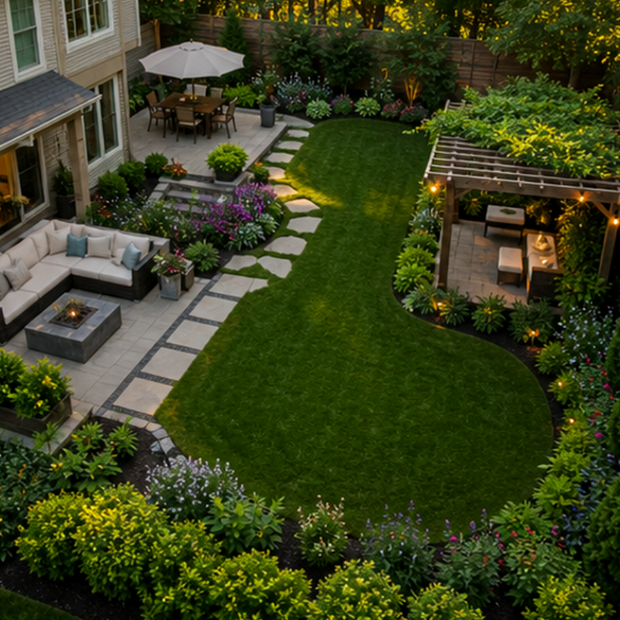 AI Garden Design Free in a real setting