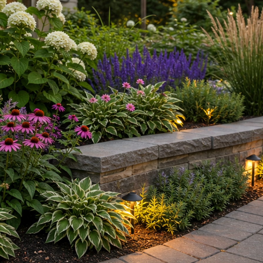 AI Garden Design Free planting and material detail