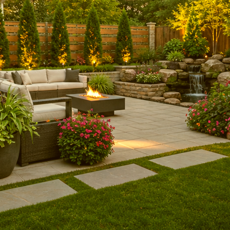 AI Garden Design Free lighting idea