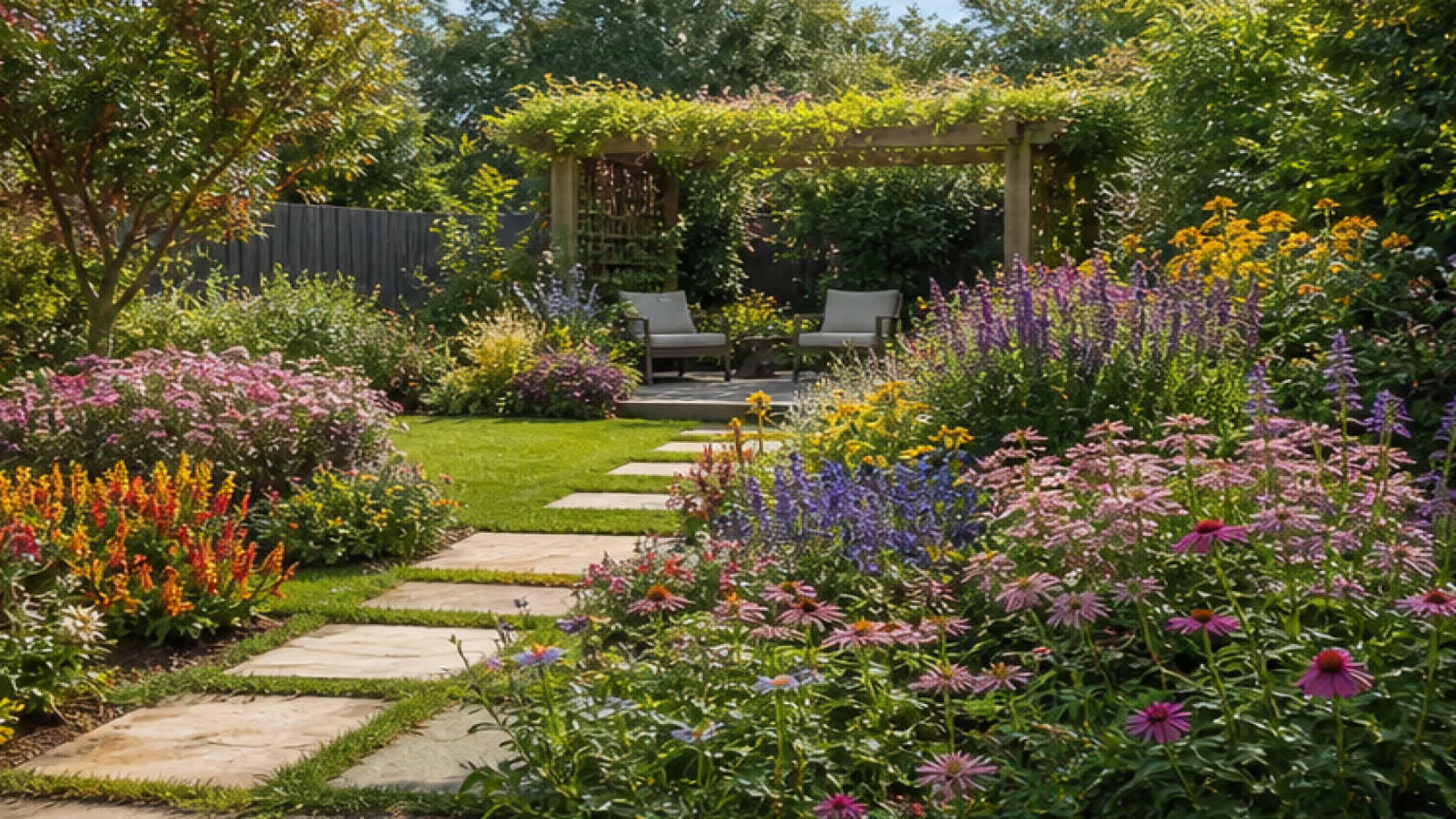 AI Garden Design Free with seasonal color planting