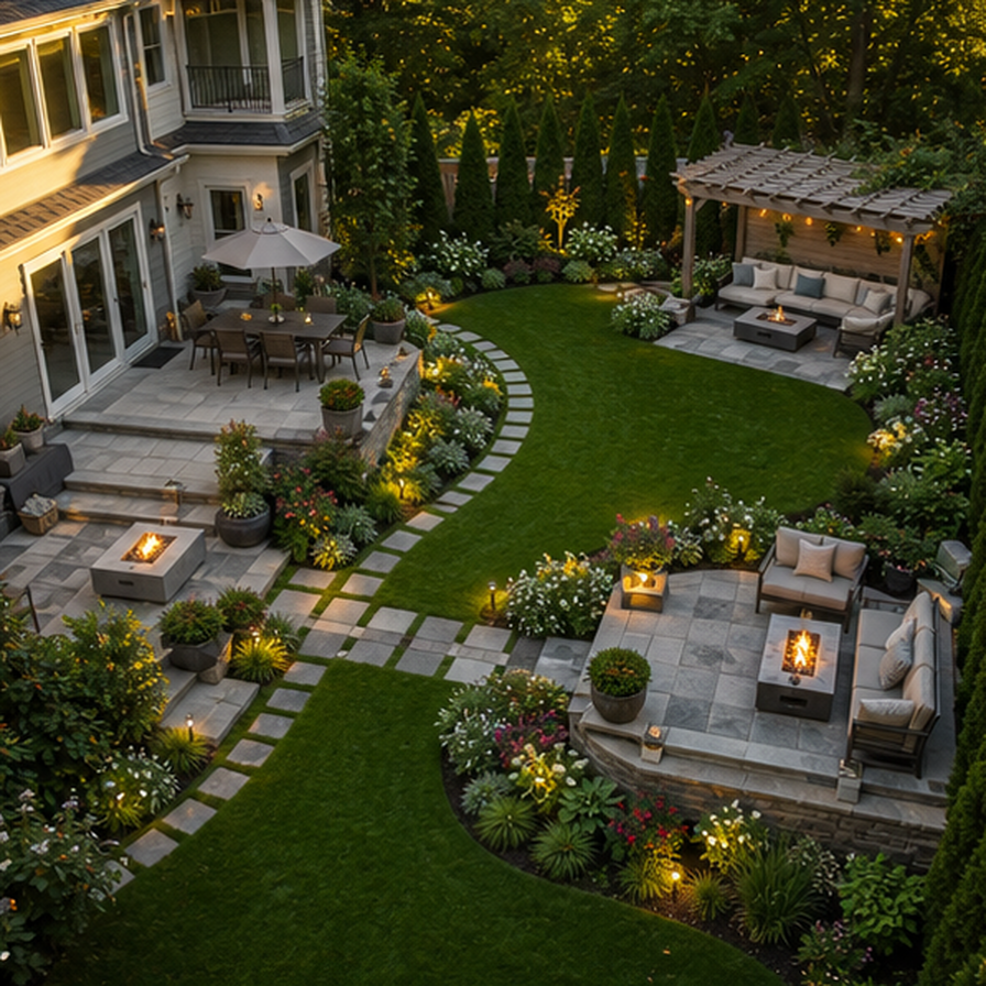 AI Garden Design in a real setting