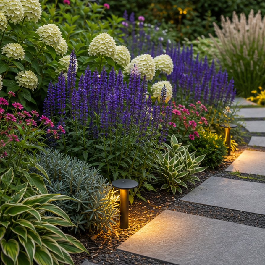AI Garden Design planting and material detail