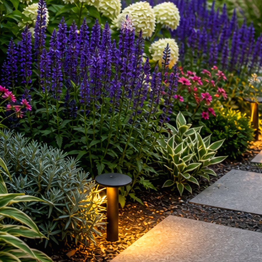 AI Garden Design materials and planting
