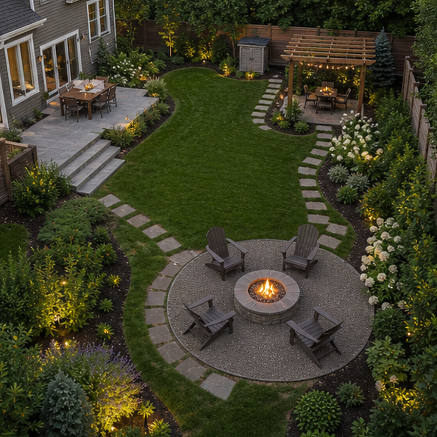 Backyard Design Ideas in a real setting
