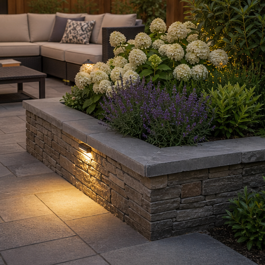 Backyard Design Ideas planting and material detail