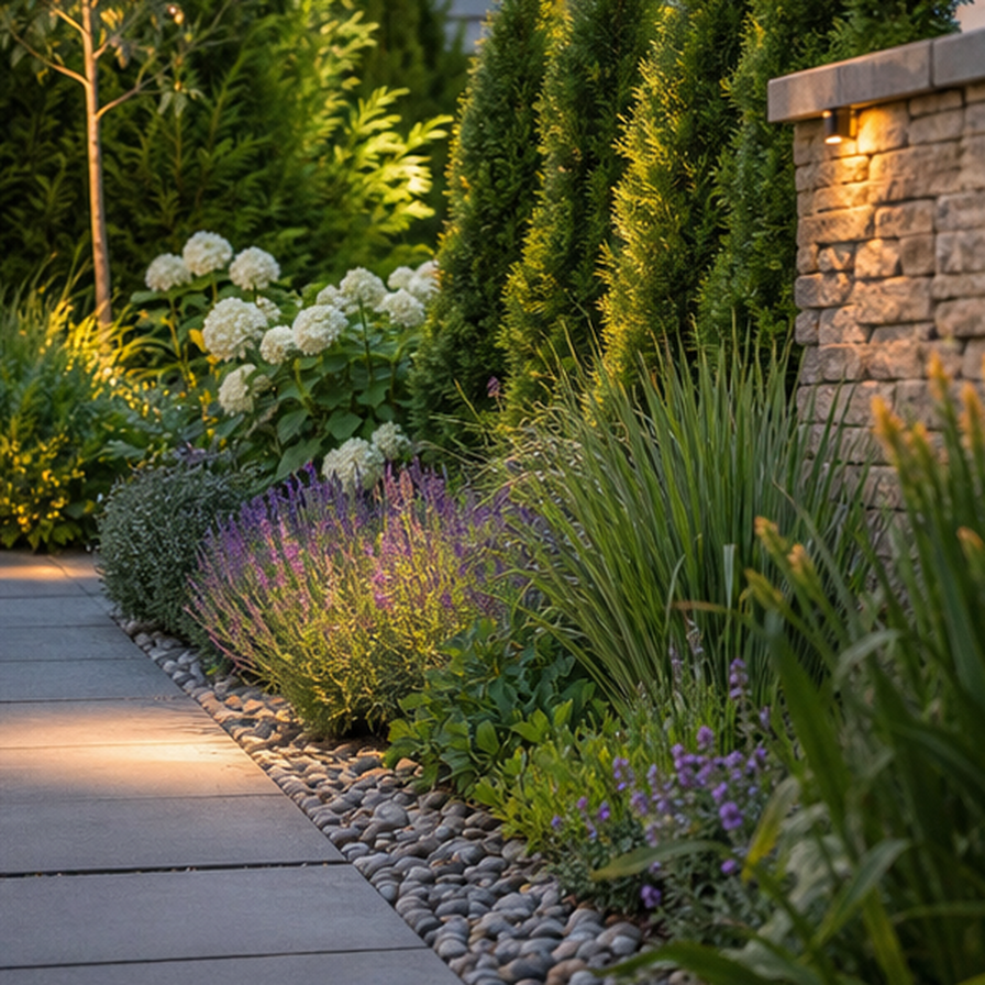 Backyard Garden Ideas Tool planting and material detail