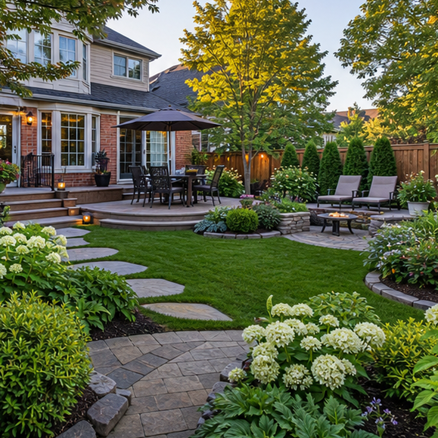 Backyard Garden Ideas in a real setting