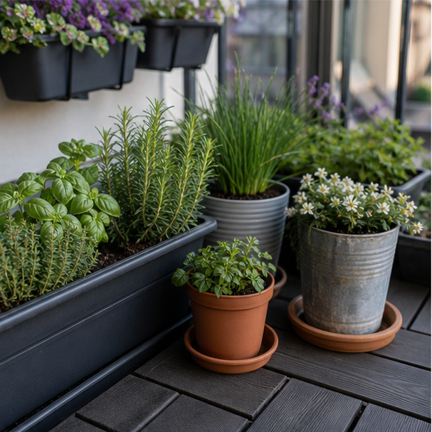 Balcony Garden Ideas materials and planting