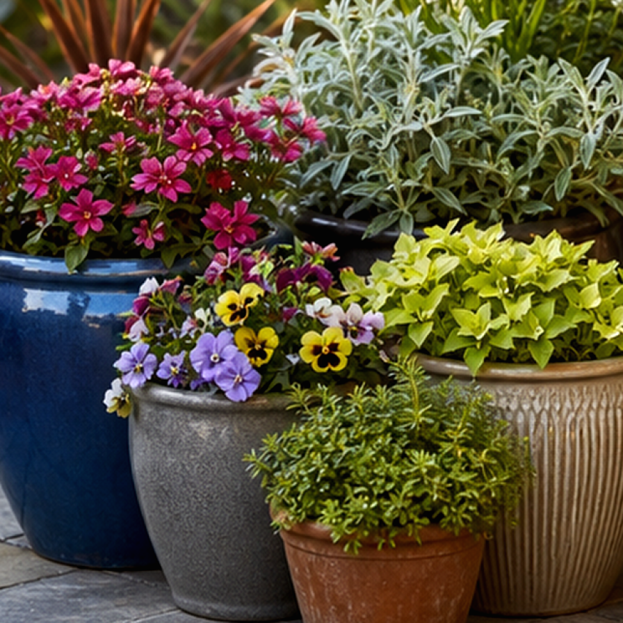 Container Gardening Ideas materials and planting