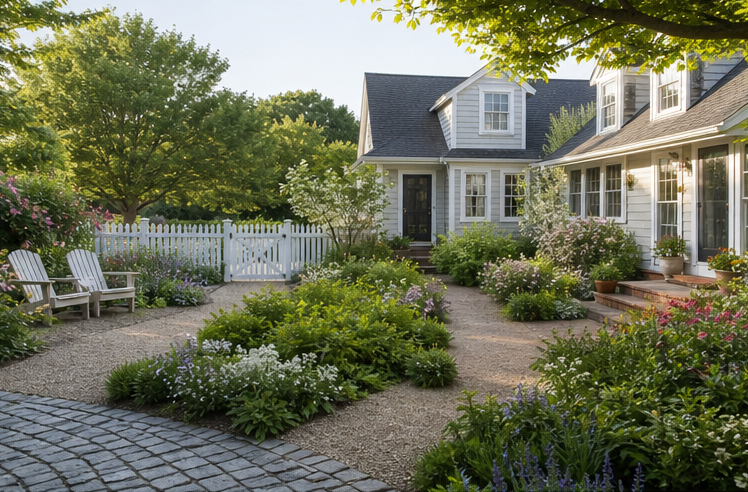 Cottage Garden Ideas yard setting
