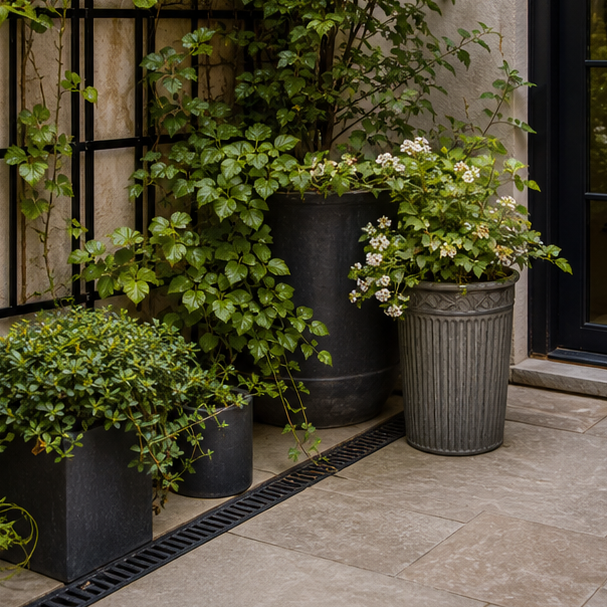Courtyard Garden Ideas planting and material detail
