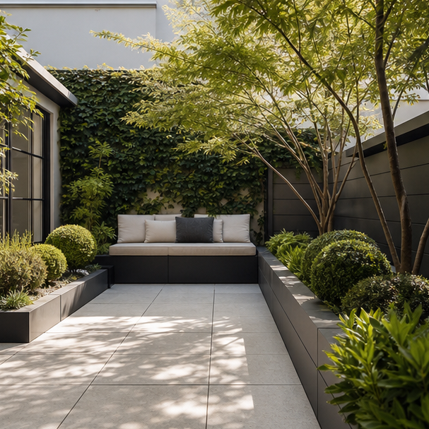 Courtyard Garden Ideas modern lines