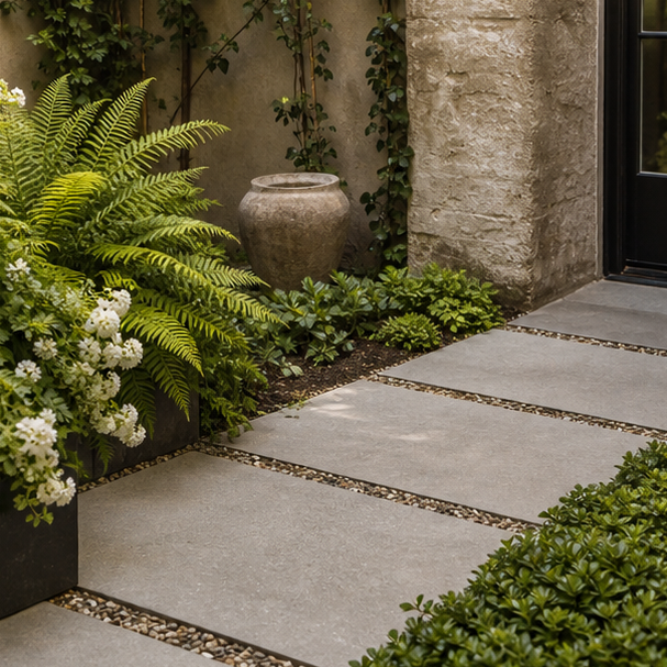 Courtyard Garden Ideas stone texture