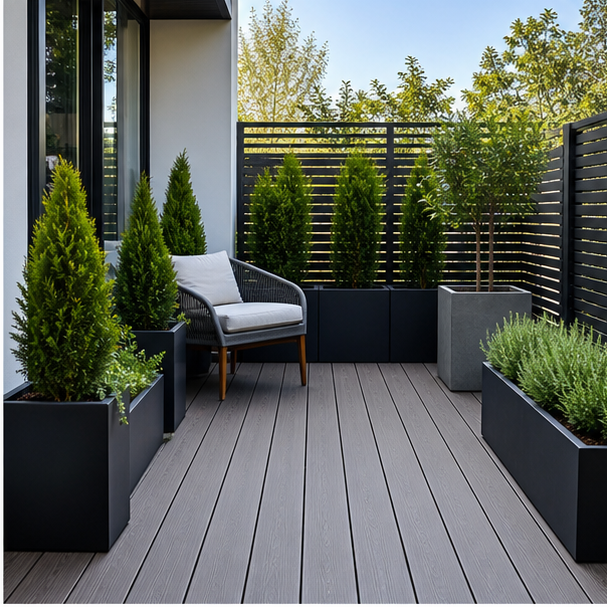 Deck Garden Ideas modern lines