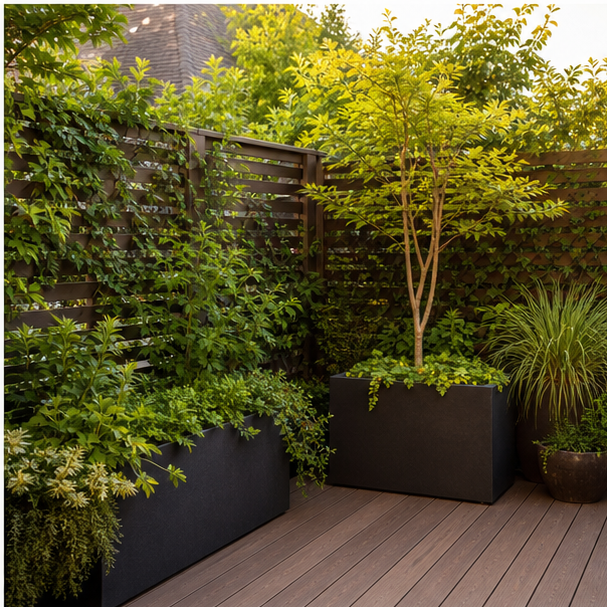 Deck Garden Ideas privacy edge