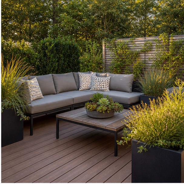 Deck Garden Ideas seating area