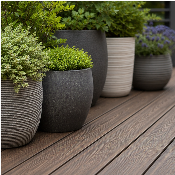 Deck Garden Ideas stone texture