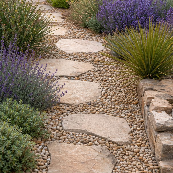 Drought Tolerant Garden Ideas materials and planting