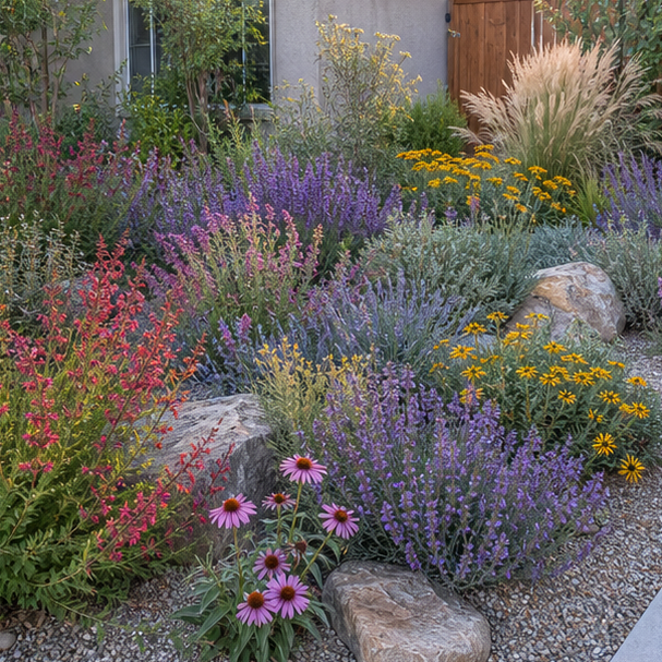 Drought Tolerant Garden Ideas seasonal color