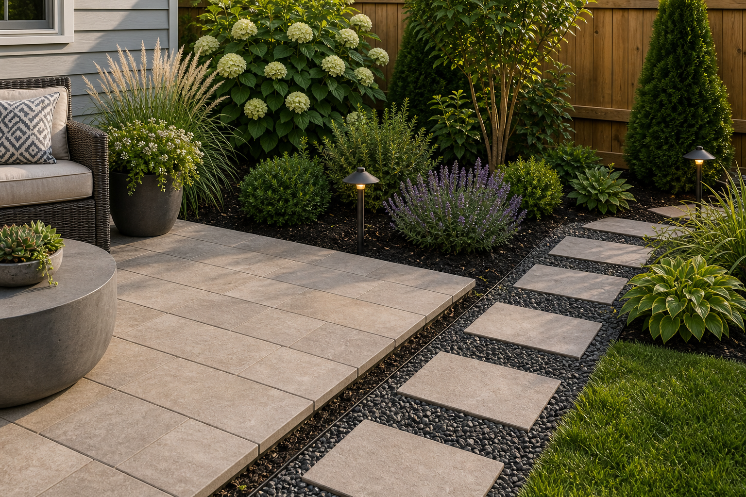 Easy Garden Ideas materials and planting
