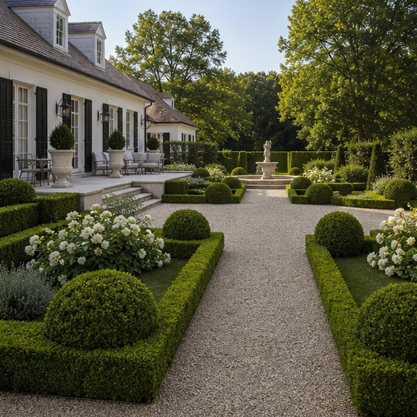 Formal Garden Ideas yard setting