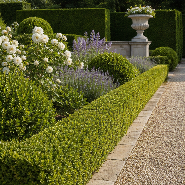 Formal Garden Ideas planting and material detail