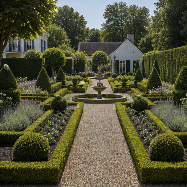 Formal Garden Ideas layout view