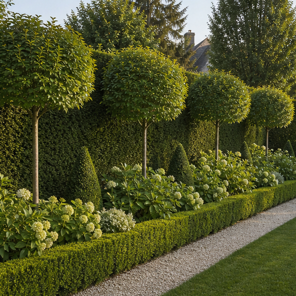 Formal Garden Ideas privacy edge