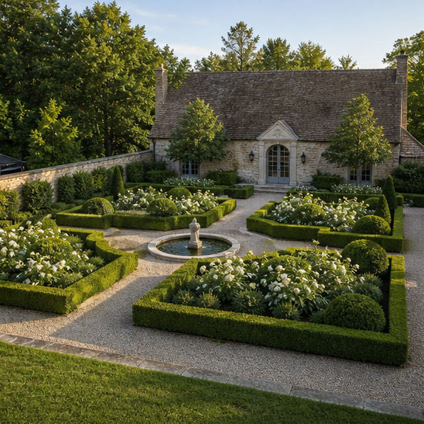Formal Garden Ideas wide view