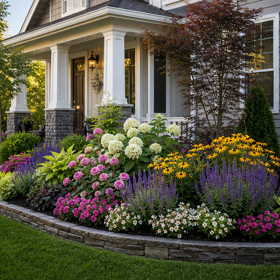 Front Garden Flower Bed Ideas overview