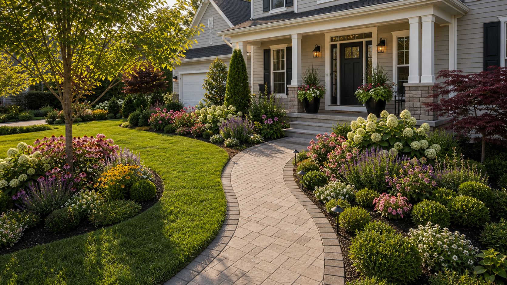 Front Garden Flower Bed Ideas layout idea