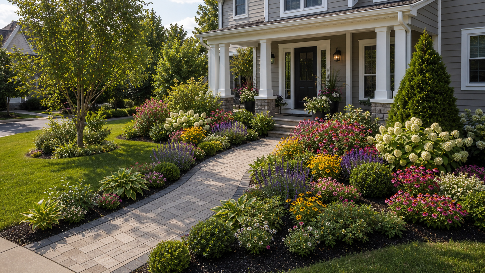 Front Garden Flower Bed Ideas second view