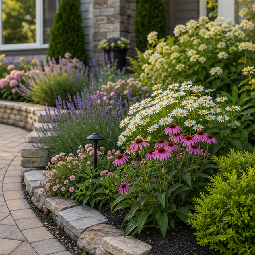 Front Garden Ideas Tool planting and material detail