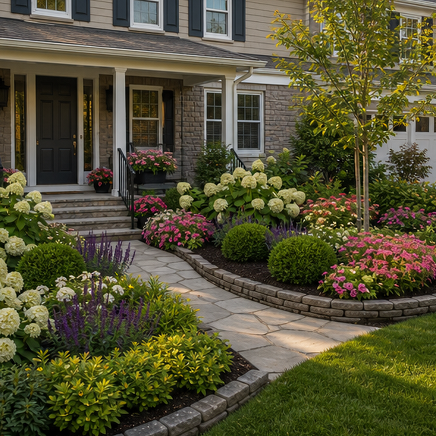 Front Garden Ideas in a real setting