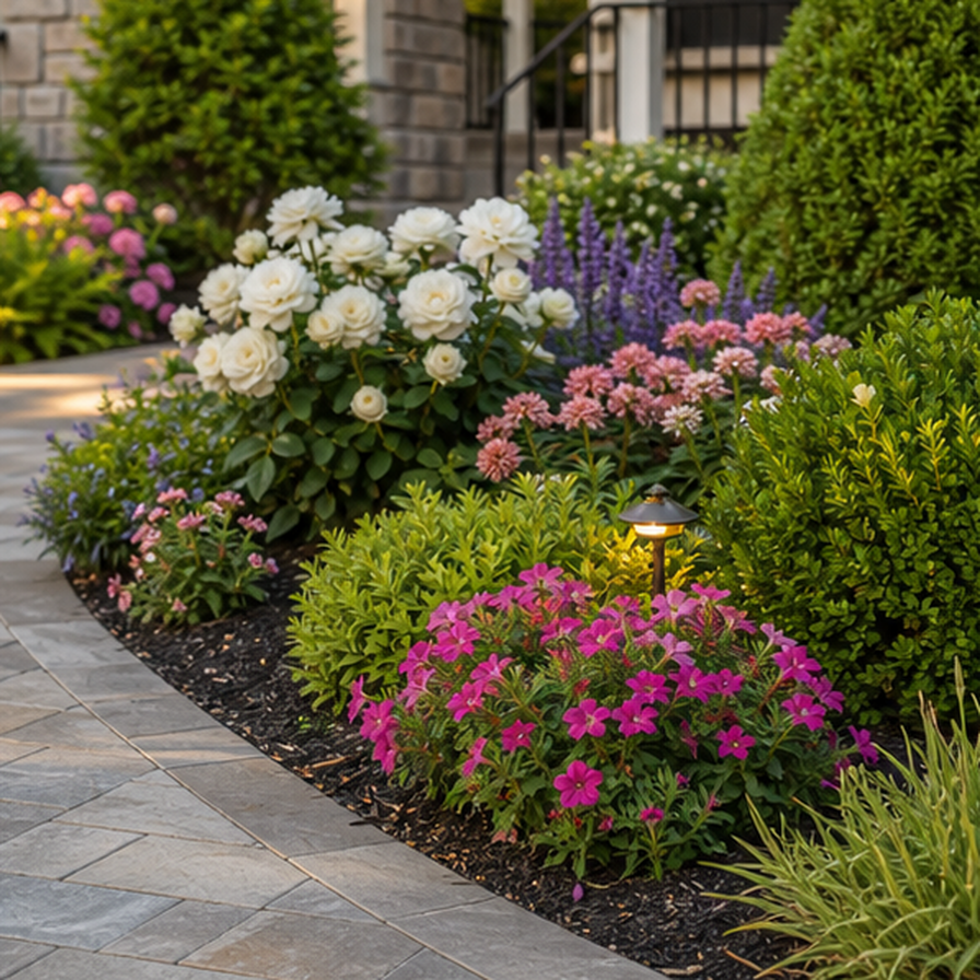 Front Garden Ideas planting and material detail