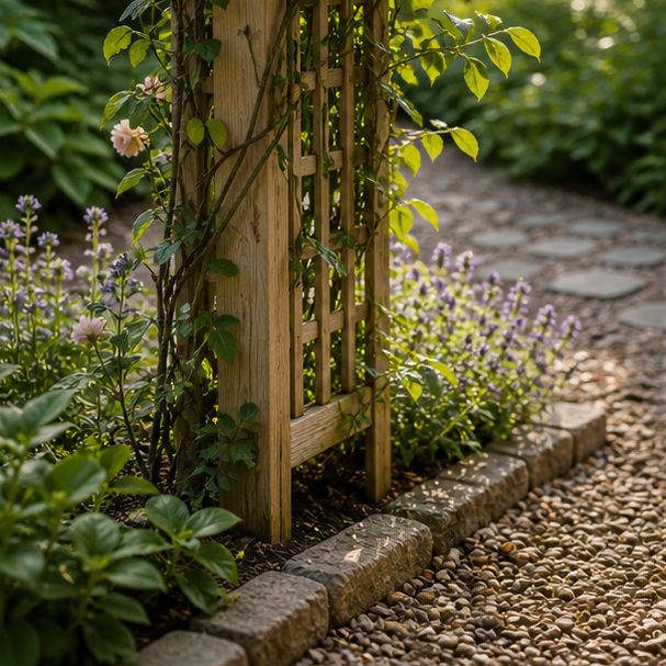 Garden Arbor Ideas stone texture