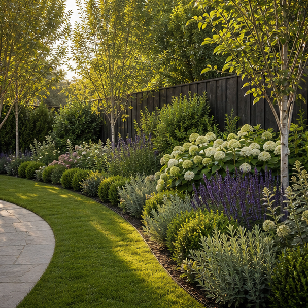 Garden Border Ideas layout view