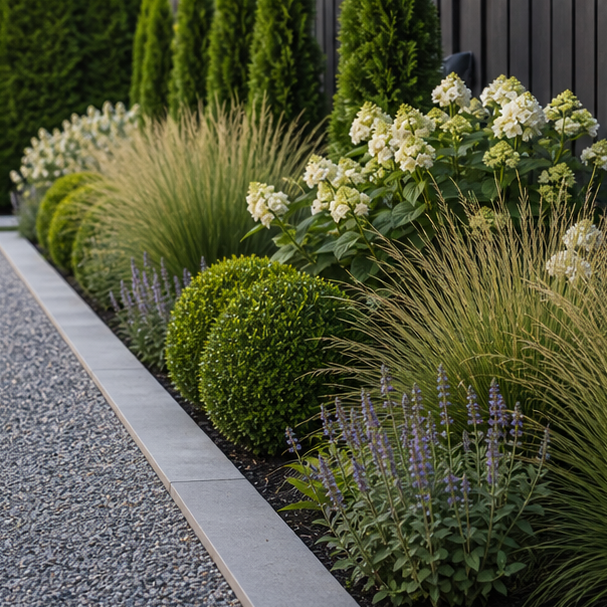Garden Border Ideas modern lines