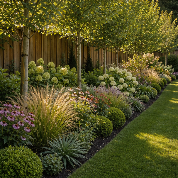 Garden Border Ideas privacy edge