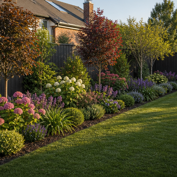 Garden Border Ideas wide view