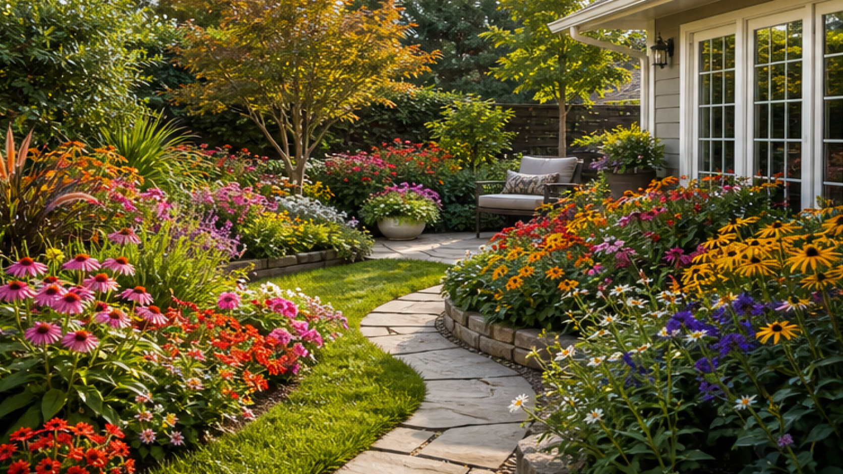 Garden Design App with seasonal color planting