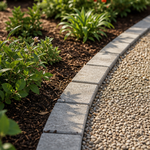 Garden Edging Ideas planting and material detail