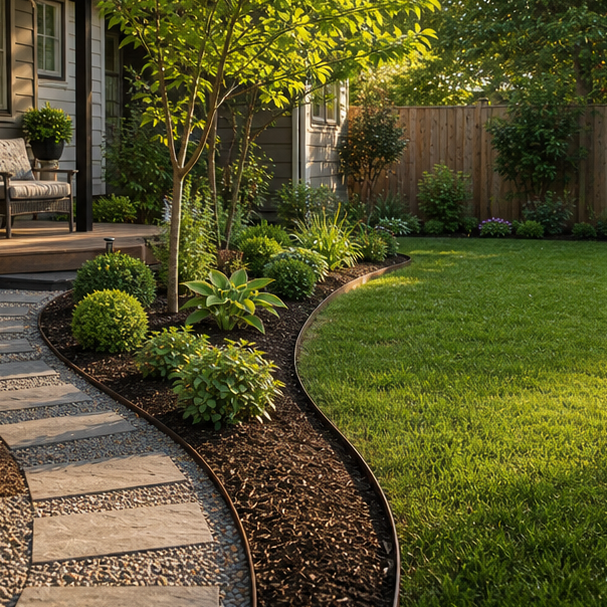 Garden Edging Ideas layout view