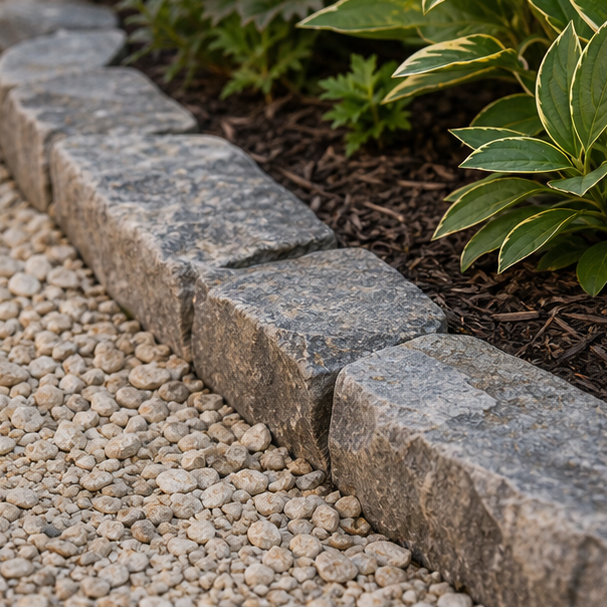 Garden Edging Ideas stone texture