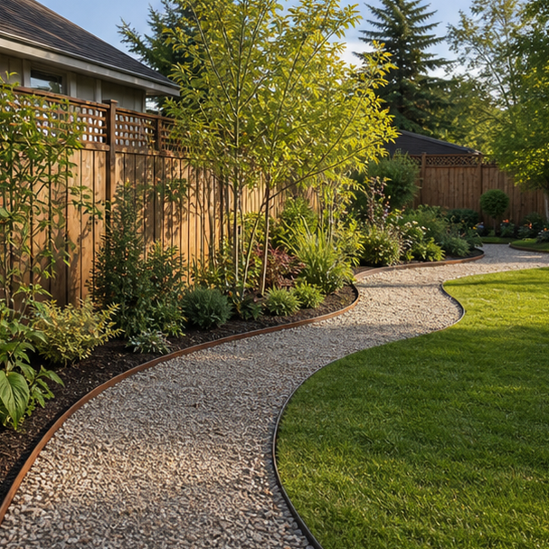 Garden Edging Ideas wide view