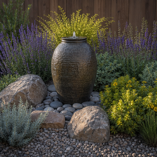 Garden Focal Point Ideas planting and material detail