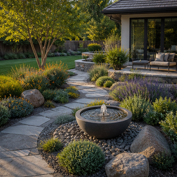 Garden Focal Point Ideas layout view