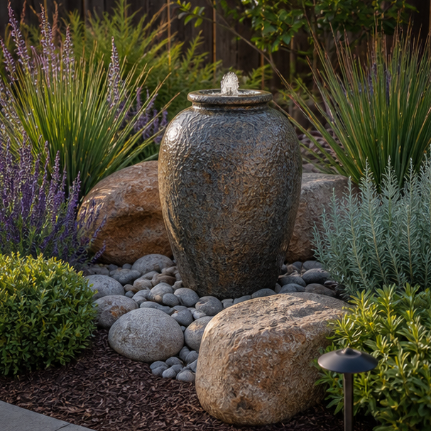 Garden Focal Point Ideas materials and planting