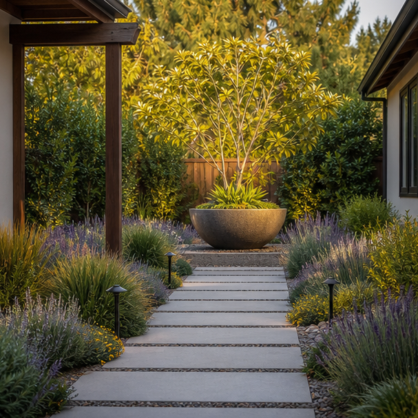 Garden Focal Point Ideas pathway view