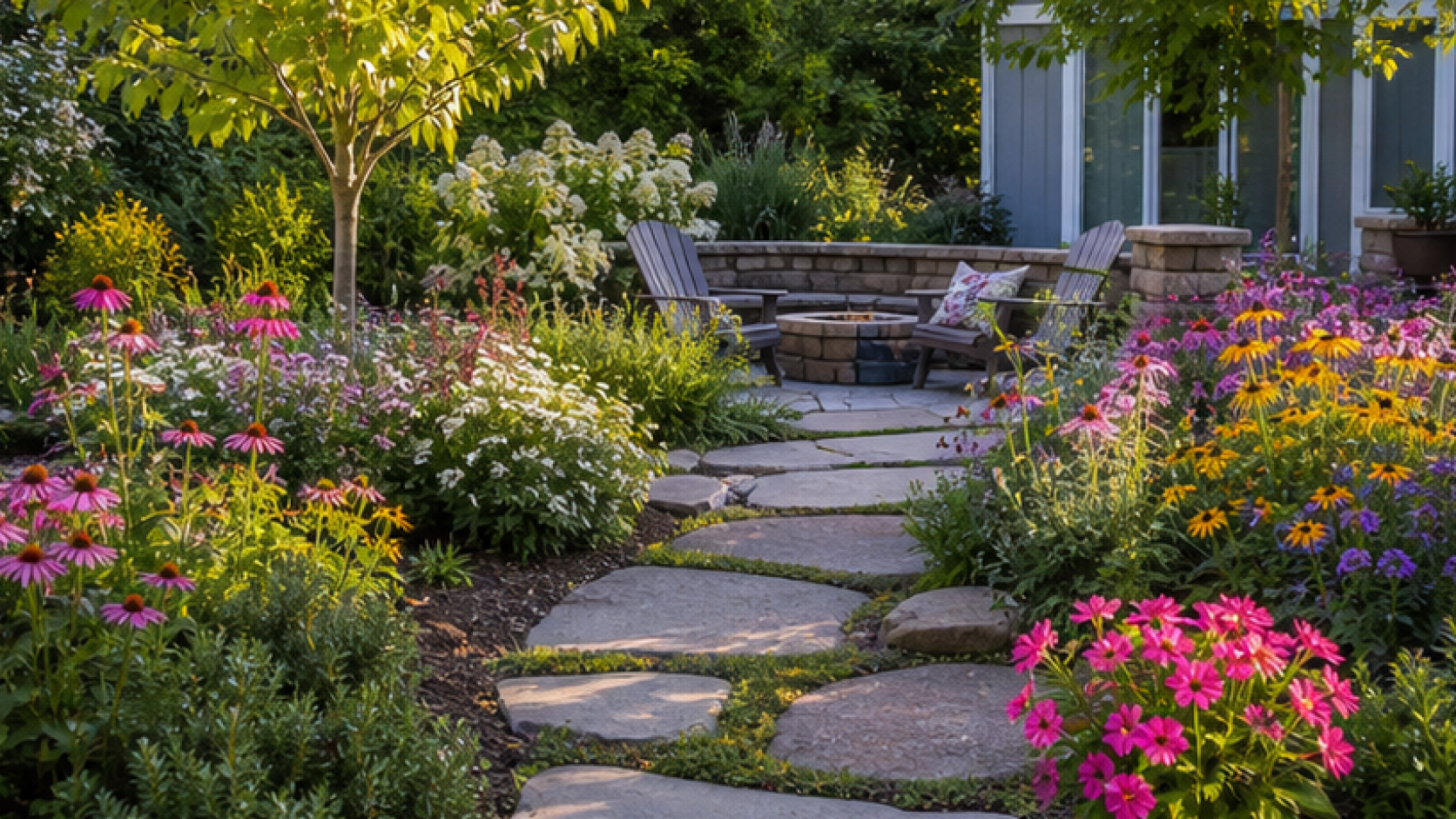 Garden Ideas with seasonal color planting